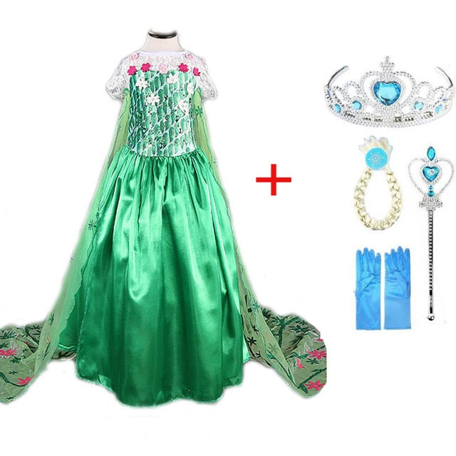 vestido princesa Elsa e Ana